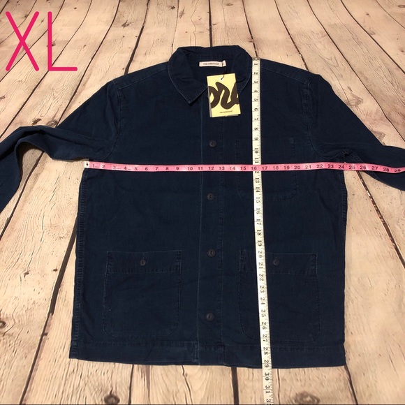 Navy Button Down Shirt Corduroy The Cords Noah - Picture 7 of 8